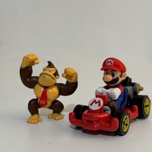 Nintendo Mario Kart Figure with Donkey Kong - Red, Brown, Yellow